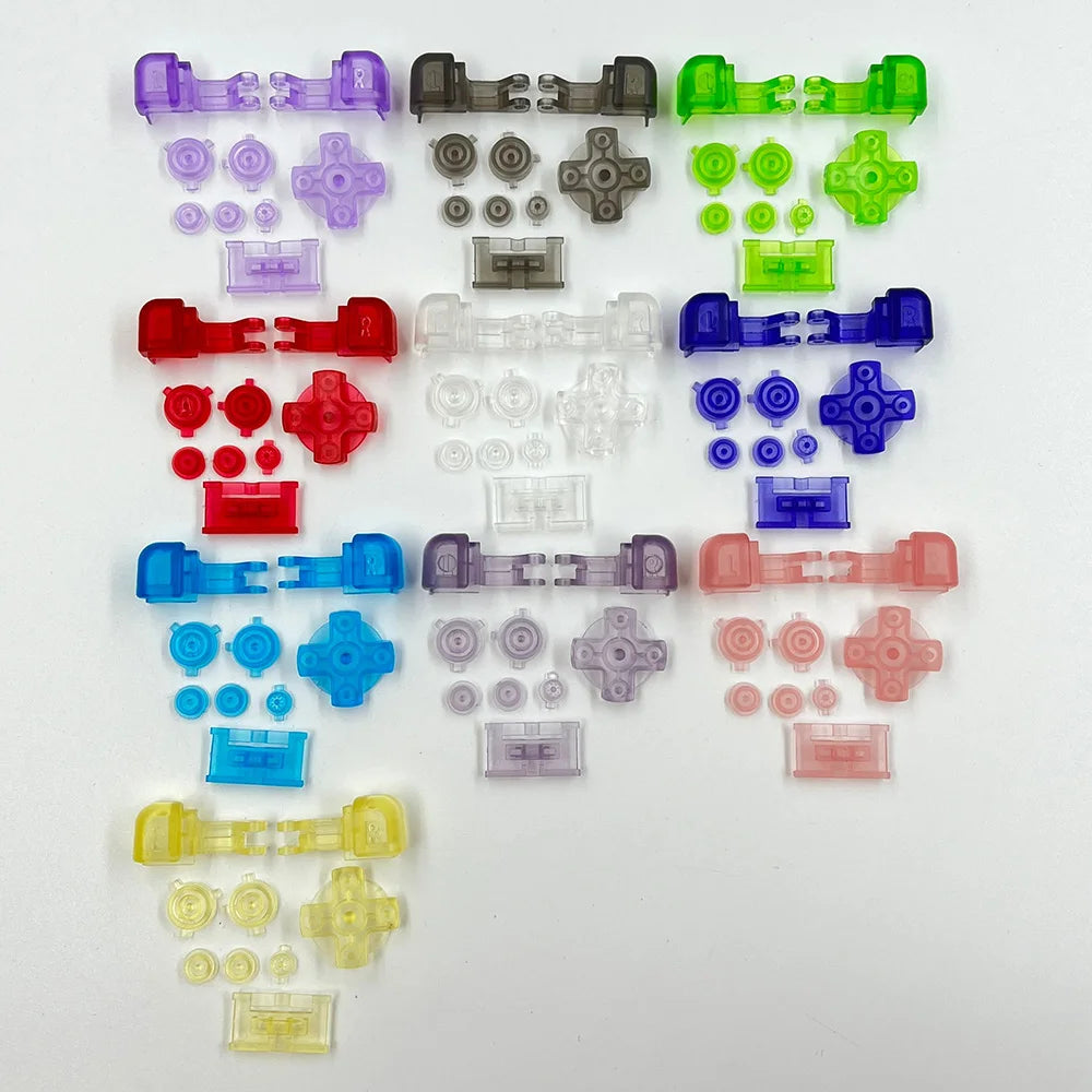 1-5sets Replacement Clear A B, L R, D-PAD Buttons for Nintendo Gameboy Advance SP GBA SP Game console repair parts