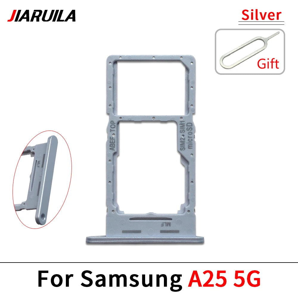 10Pcs, New For Samsung A15 A25 A35 A55 4G 5G SIM Card Slot SD Card Tray Holder Adapter Samsung phone repair parts
