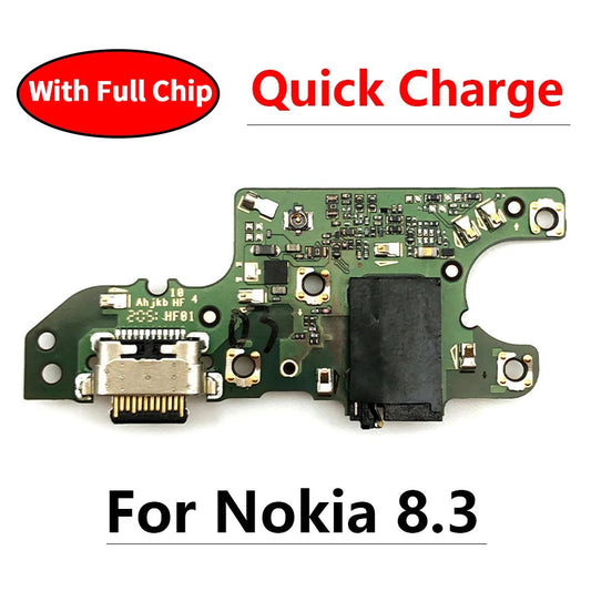 For Nokia 8.3 USB Charger Dock Connector Charging Port Microphone Flex Cable Replacement Parts Nokia phone repair parts