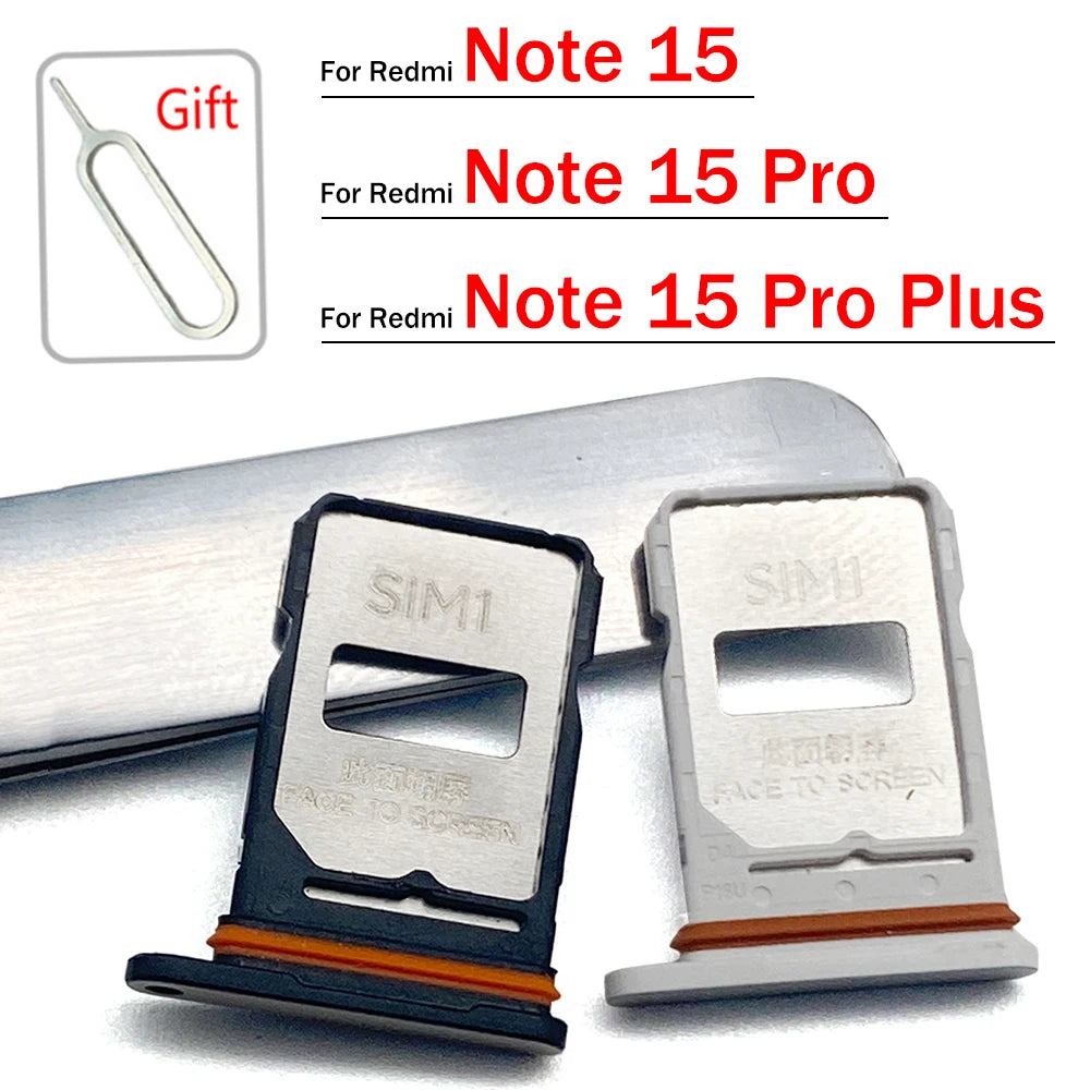 SIM Card Tray Slot Holder Adapter Accessories For Xiaomi Redmi Note 15 Pro Plus 4G 5G Xiaomi  Xiao mi phone repair parts