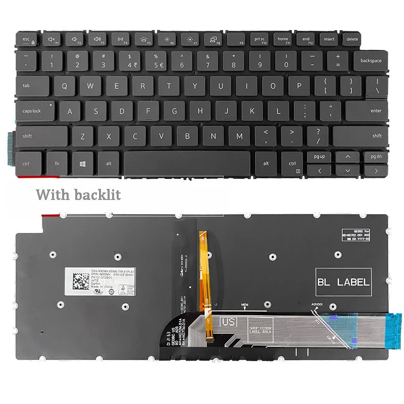 New ORIGINAL Laptop Keyboard For DELL Vostro 5000 3400 3401 3402 5402 5408 5409 Inspiron 5401 5402 5405 5406 5408 5409 P130G Dell laptop repair parts