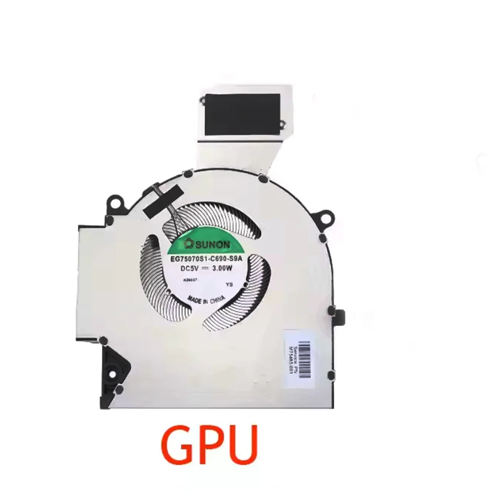 Original For HP OMEN 16-B 16-C TPN-Q265 Q267 DC5V Laptop CPU GPU Cooling Fan M75483-001 M75485-001 HP laptop repair parts