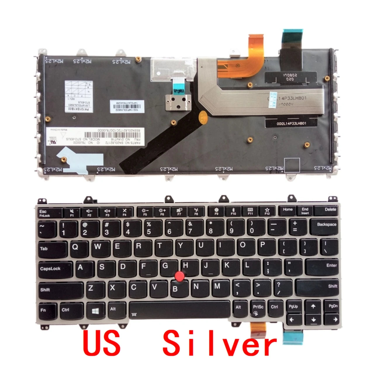 New US UI Russian Spanish Latin UK Arab Brazil Portuguese Laptop Backlit Keyboard For Lenovo Thinkpad X380 Yoga 260 370 Lenovo laptop repair parts