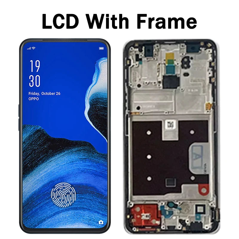 OLED Quality For OPPO Reno2 Z / Reno2 F / K3 / Realme X LCD With Touch Screen Digitizer Assembly Reno 2F / Reno 2Z Replacement  Oppo phone repair parts