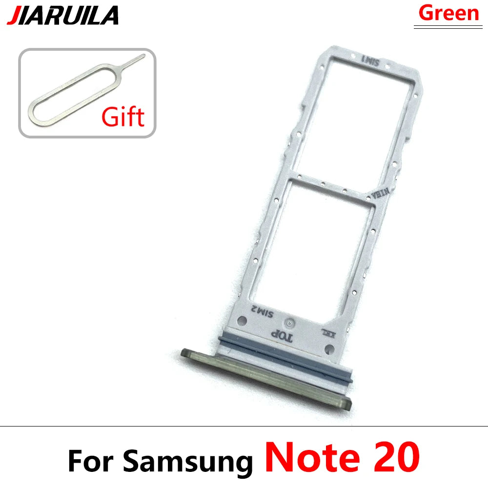 New Sim Card Tray Reader Socket Slot Holder For Samsung Note 10 Plus Lite / Note 20 Ultra Dual SIM Replacement Part Samsung phone repair parts