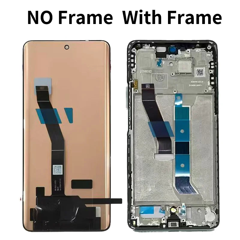 25118PC98G Premium Lcd For Xiaomi Poco M8 5G Display Touch Screen Digitizer Panel Assembly With Frame Fingerprint Xiaomi phone repair parts