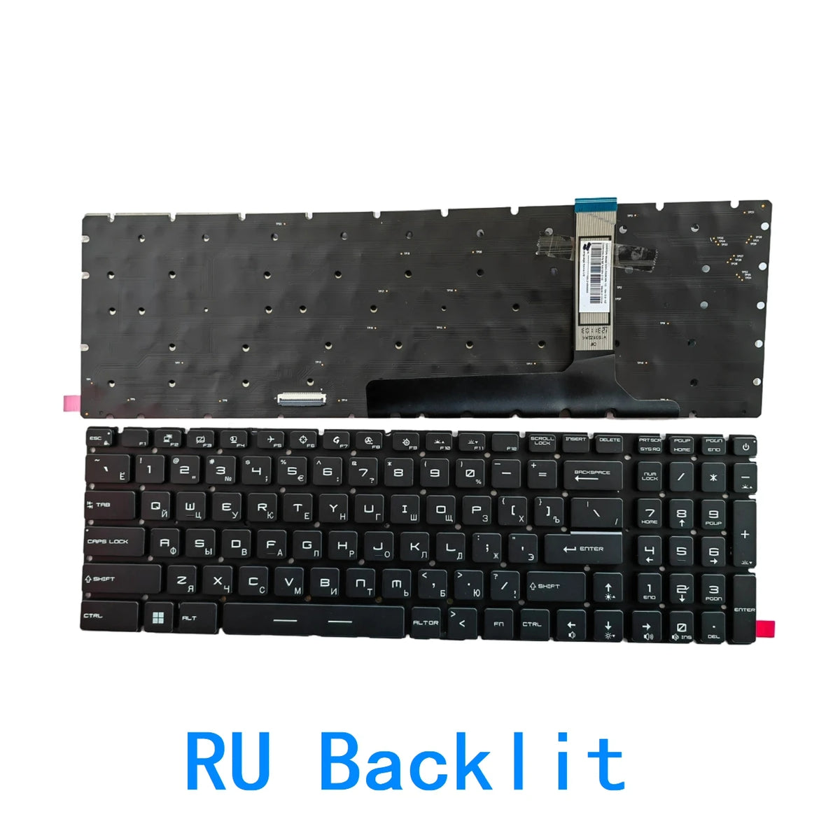 New US Russian Spanish Language  RGB Keyboard For MSI GP76 GE76 GS76 MS-17K1 MS-17K3 Notebook PC Replacement Keyboard MSI laptop repair parts