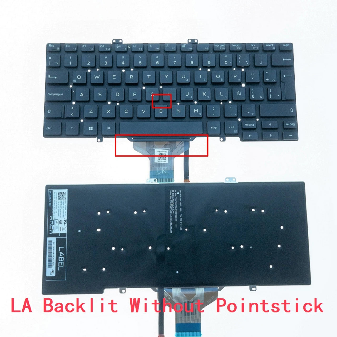 New US Russian Spanish Latin UK Arab Brazil Portuguese Laptop Backlit Keyboard For Dell Latitude 7400 E7400 L3400 5400Dell laptop repair parts