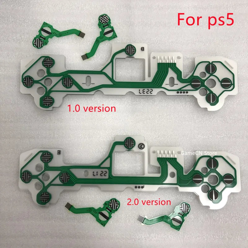 50pcs/lot Original for Ps5 Game Pad Controller Button Conductive Film Flex Cable Ribbon 1.0 or 2.0 Version Game console repair parts