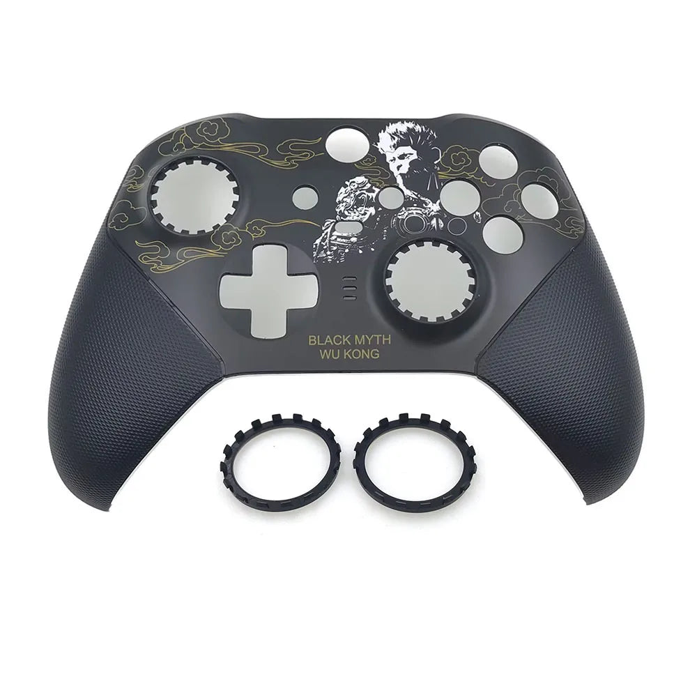1Set Replacement Housing Shell For Xbox One Elite Series 2 Controller Front Cover Shell Case Faceplate Thumbstick Rings Game console repair parts