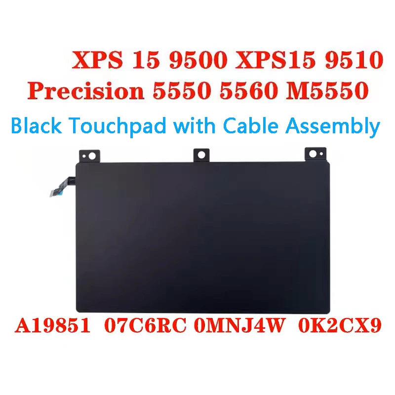 NEW ORIGINAL Laptop Touchpad For Dell XPS15 9500 9510 Precision 5550 5560 A19851 A19BEF 07C6RC 0MNJ4W 0K2CX9 Dell laptop repair parts