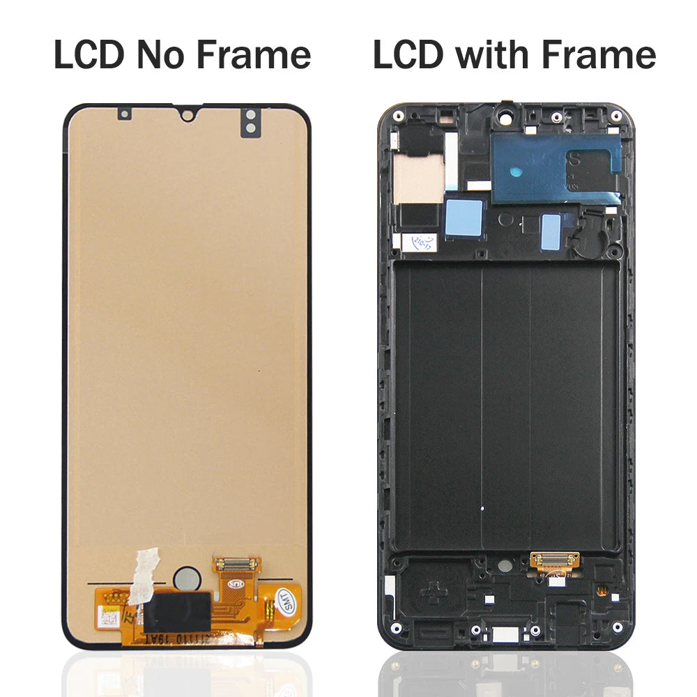 A30 Display Screen With Frame for Samsung Gaxlay A30 A305 A305F A305F/DS Lcd Display Touch Screen Digitizer Replacement Samsung phone repair parts
