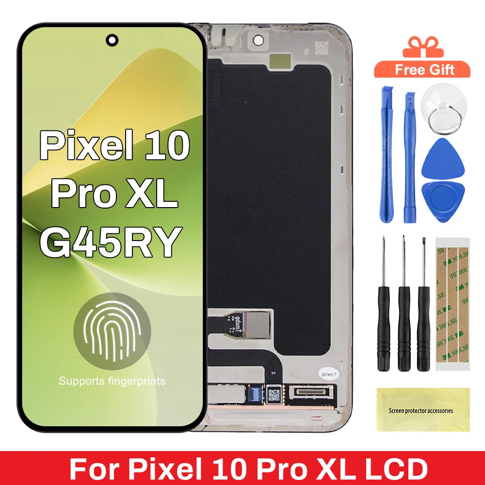 6.8'' For Google Pixel 10 Pro XL LCD Display Screen Touch Panel Digitizer Replacement Parts Pixel 10 Pro XL WithFingerprint Google phone repair parts