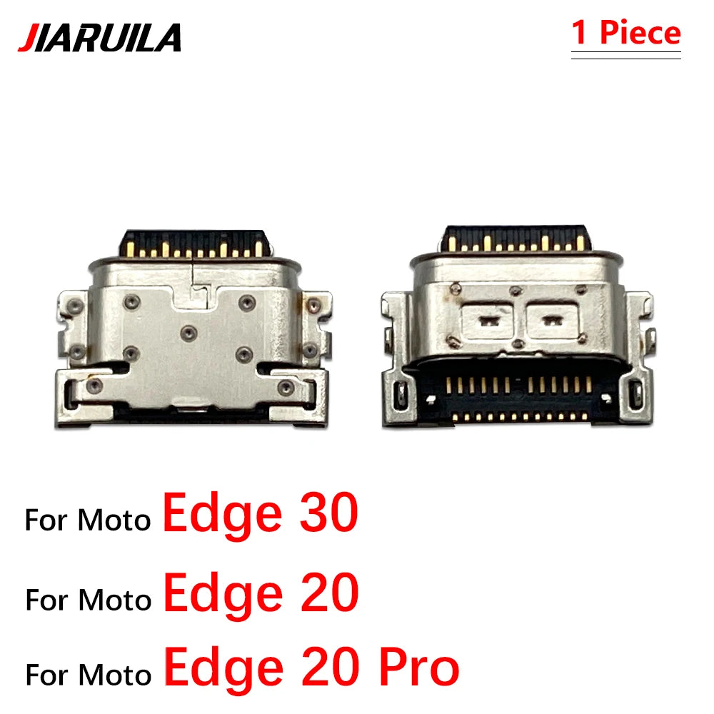 10Pcs, Micro USB Connector Charging Port Jack Plug For Moto Edge 20 30 40 50 Neo E6 E6s E7 E13 E14 E20 E30 E32 E22 Plus Play Motorola phone repair parts