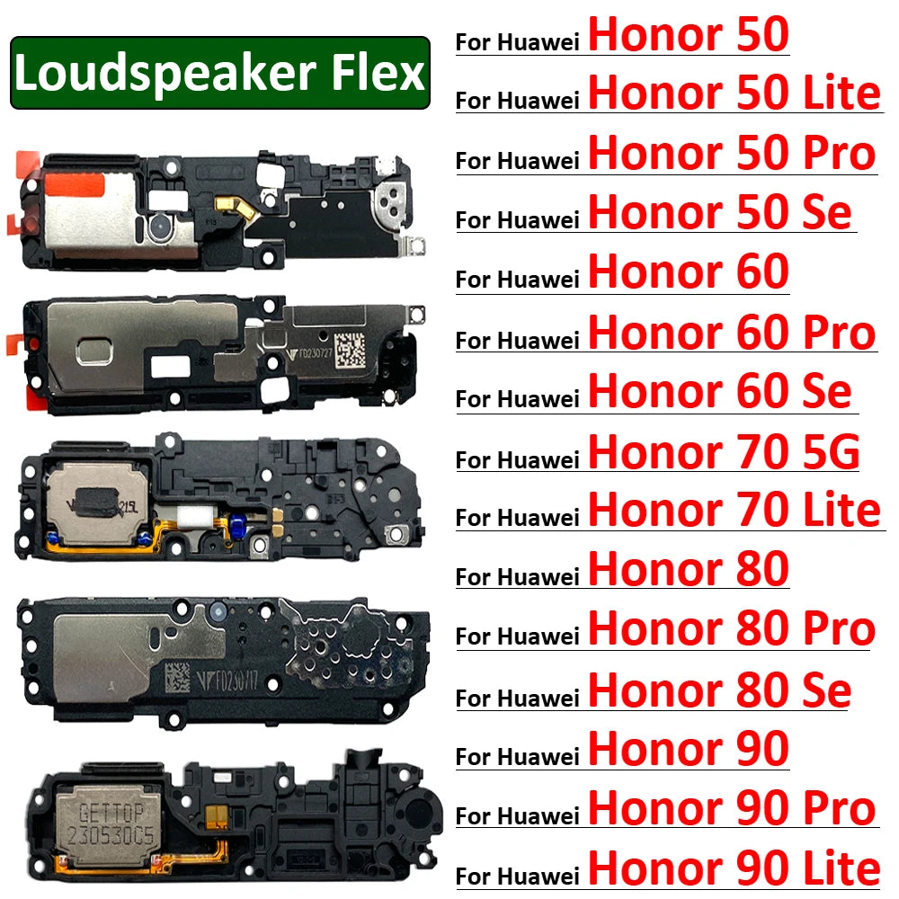 New For Huawei Honor 50 60 70 80 90 Pro Lite Se 5G Loud Speaker Buzzer Ringer Loudspeaker Flex Cable Huawei phone repair parts