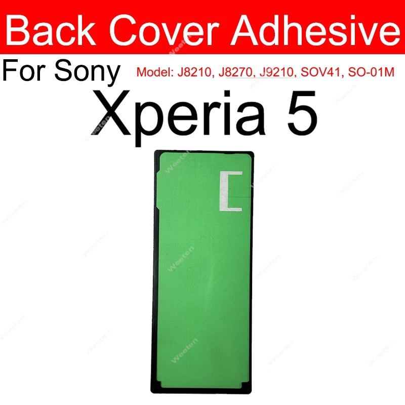 LCD+Rear Battery Cover Adhesive For Sony Xperia 1 X1 ii iii Xperia 5 X5 II III Screen Display Back Battery Cover Sticker Parts Sony phone repair parts