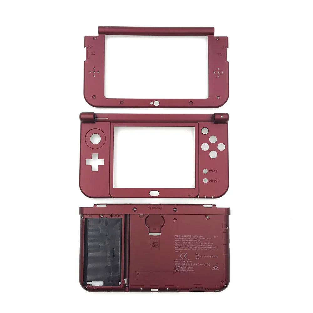 Replace BCD Cover For New 3DS XL LL Top Upper Screen Frame Bottom Middle Shell Battery Cover Housing Shell Game console repair parts