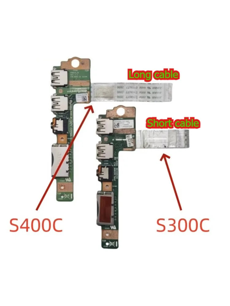 For Asus S300 S300C S400 S400C L  USB board daughterboard charging IO board audio board Asus laptop repair parts