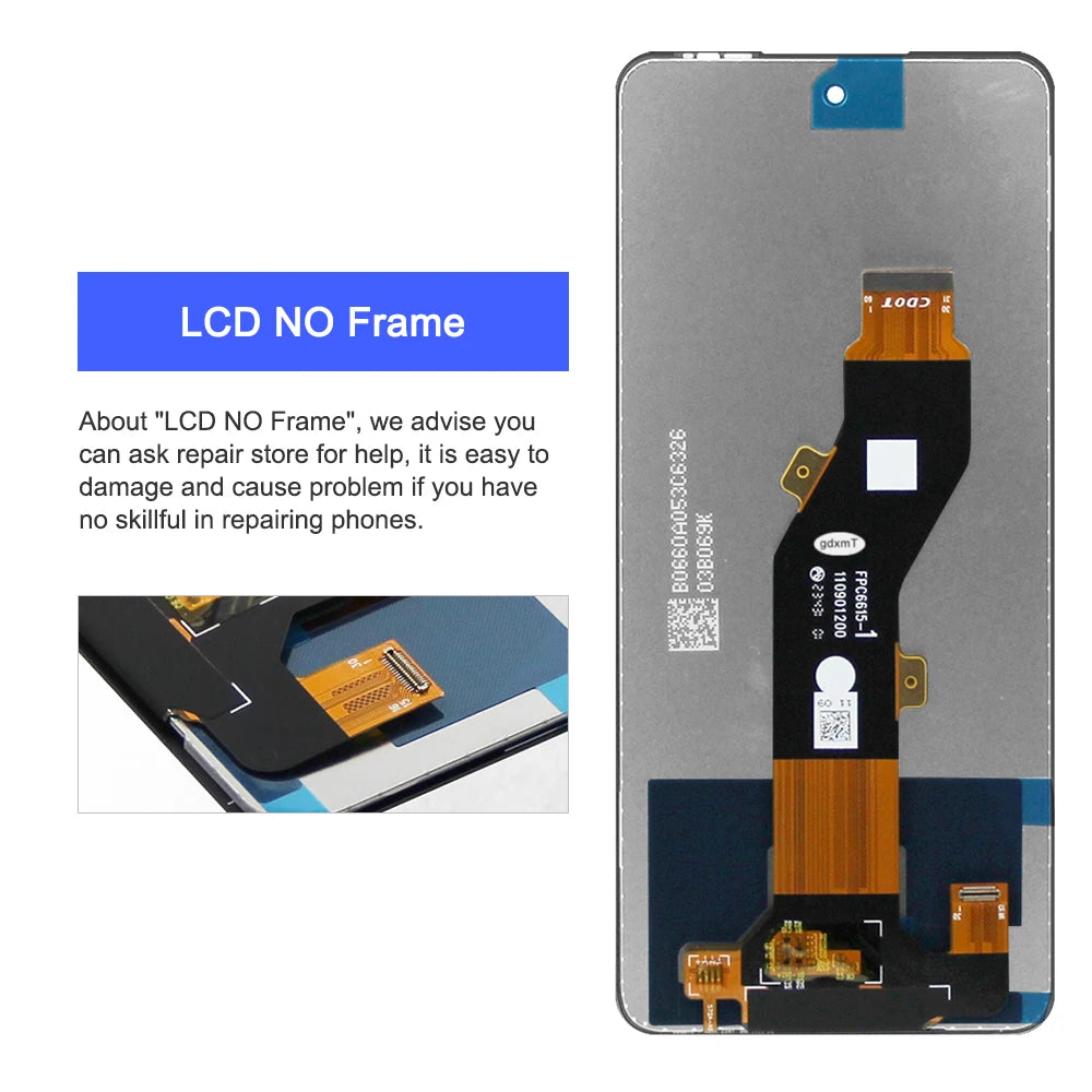 X6525 Display Lcds For Infinix Smart 8 Mobile Phone Lcd For lnfinix Smart 8 LCD Screen Replacement Parts Infinix phone repair parts
