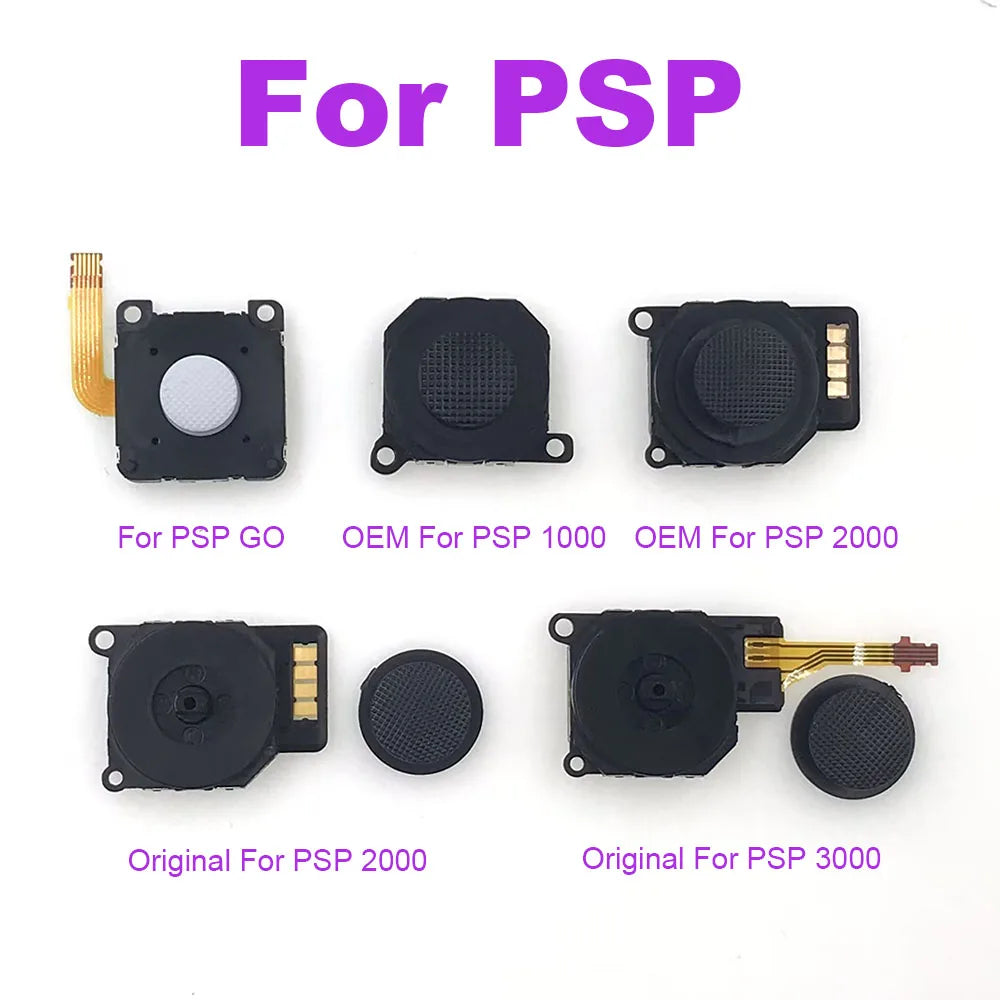 Original&OEM 3D Rocker Analog Joystick Thumb Stick For PSP 1000 2000 3000 JoyStick Button Sensor Module Replacement For PSP GO Game console repair parts