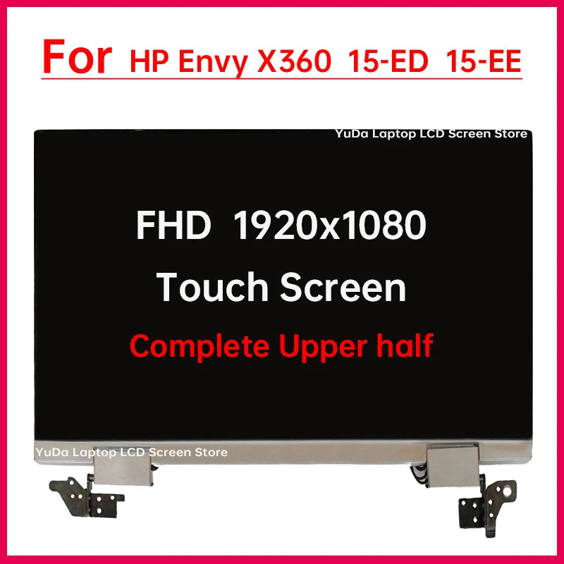15.6" Laptop LCD Touch Screen For HP ENVY X360 15-ed 15-ee 15m-ed ee 15T-ED EE Display Assembly Replacement Complete Upper half HP laptop repair parts