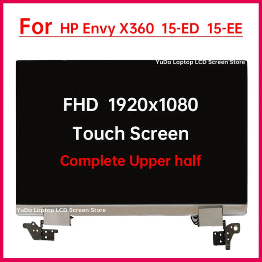 15.6" Laptop LCD Touch Screen For HP ENVY X360 15-ed 15-ee 15m-ed ee 15T-ED EE Display Assembly Replacement Complete Upper half HP laptop repair parts