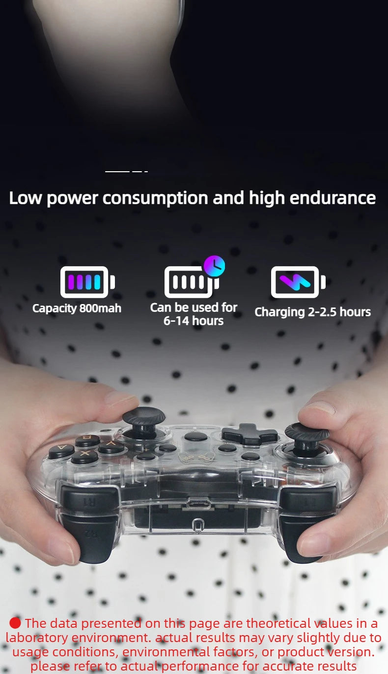 Wireless Bluetooth game controller Console Joypad Joystick for N-intendo S-witch Pro PC mobile phones vibration wake-up Gamepad  Game console accessories