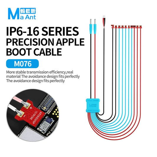 MaAnt M076P Boot Cable High Flexibility Boot Power Cable for Phone 6-17Pro Max Battery Activation Line Mobile Phone Repair Tool Professional Repair Tools