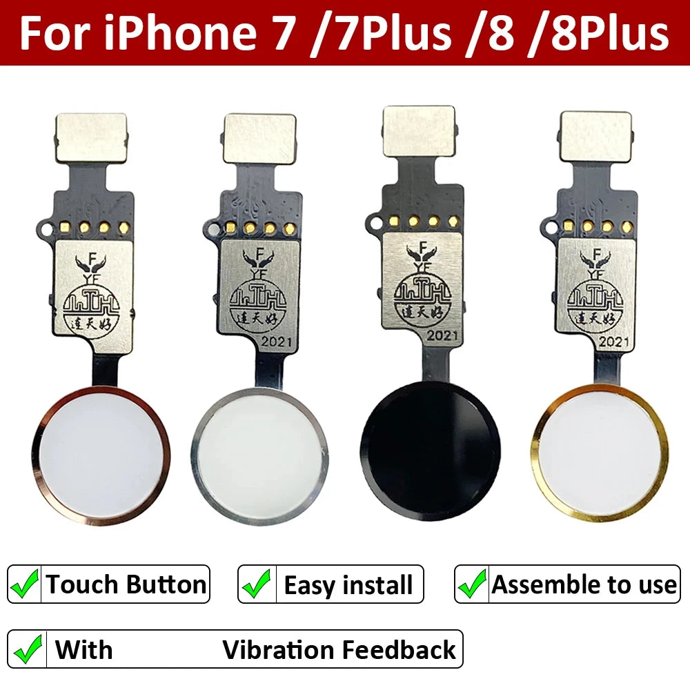 New Universal Home Button Key For iPhone 7 7G 8 8G Plus Back Menu Keypad Return Function Solution No Touch ID iPhone phone repair parts