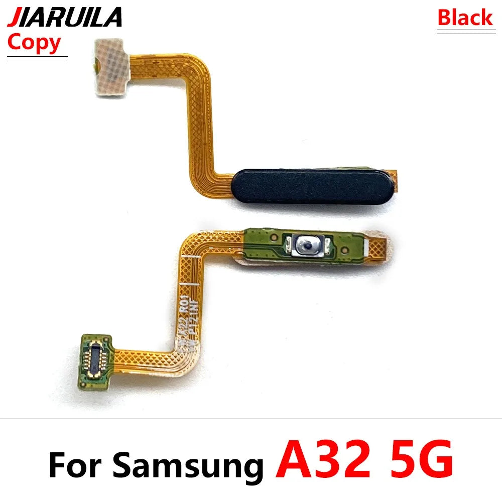 10Pcs, New For Samsung A12 A22 A32 4G 5G Fingerprint Sensor Home Return Key Menu Button Flex Ribbon Cable Samsung phone repair parts