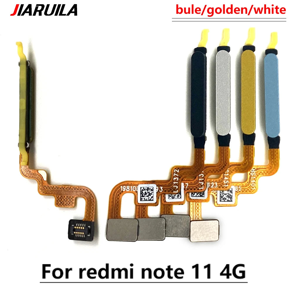 New Home Button FingerPrint Touch ID Sensor Flex Cable For Xiaomi Poco M4 Pro 4G 5G / Redmi Note 11 11s Pro Plus 4G 5G  Xiaomi  Xiao mi phone repair parts