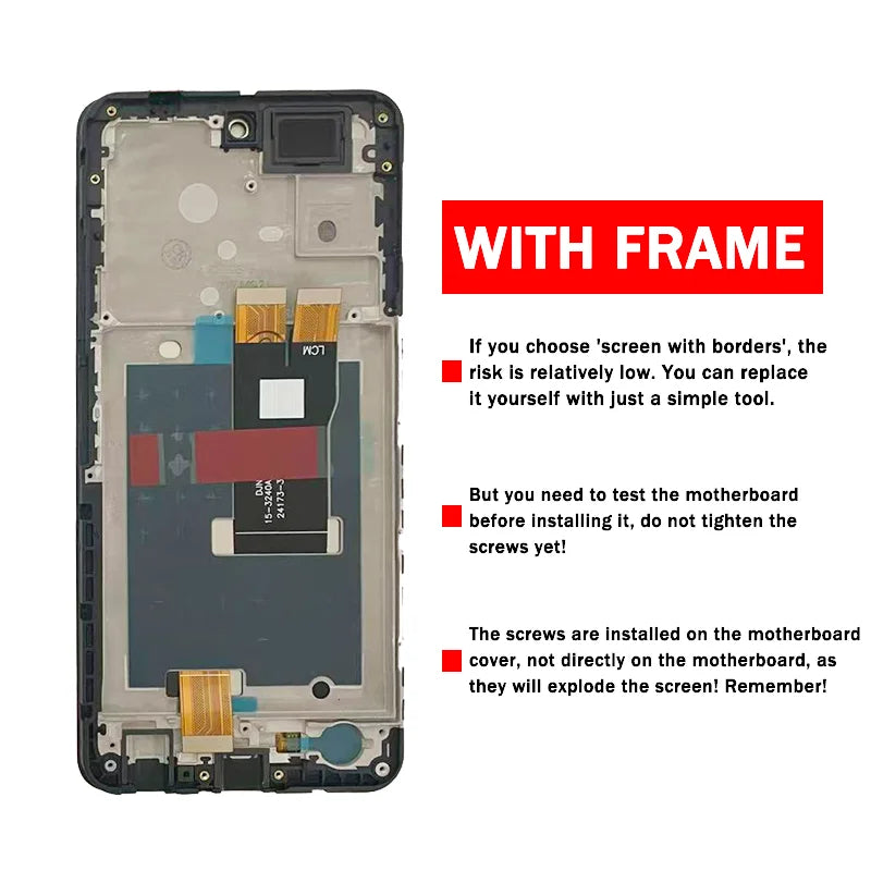 6.56"Screen For ZTE Nubia Focus 5G Z2455 LCD Display Touch Screen Digitizer Assembly For ZTE Nubia Focus Display Frame ZTE phone repair parts