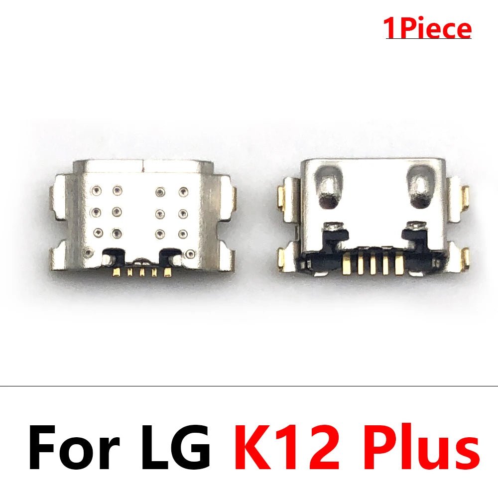 100Pcs USB Charging Port Connector Charge Jack Socket Plug Dock For LG K9 K11 K41s K51 K51s K52 K42 K50 K50s K50 K10 K12 Plus LG phone repair parts