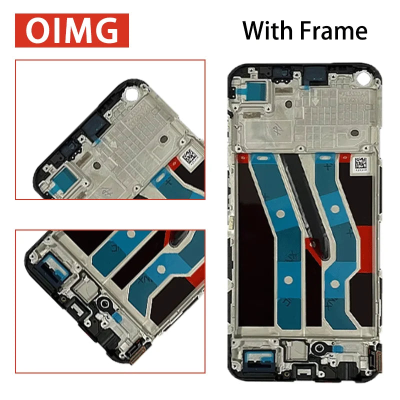 6.4'' 100% Tested For Realme 11 4G LCD RMX3636 Display Touch Screen With Frame For Realme11 4G Display Replacement Oppo phone repair parts Realme phone repair parts