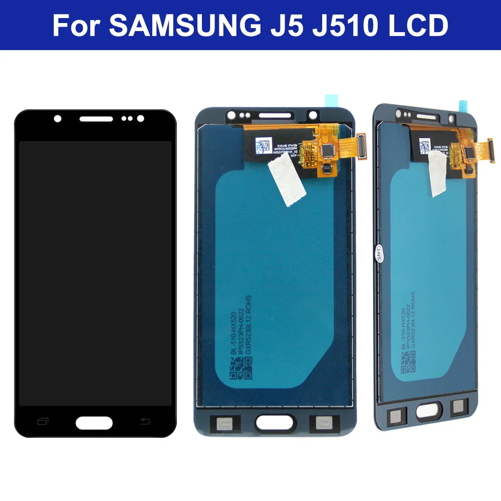 LCD For Samsung J5 2016 LCD Brightness Adjustbale LCD For Samsung Galaxy J5 2016 SM-J510F J510M J510 J510FN Display Touch Screen Samsung phone repair parts