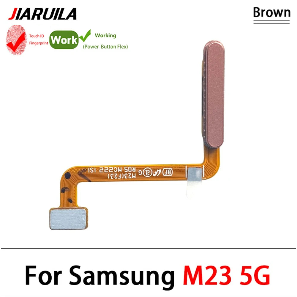 Home Button FingerPrint Touch ID Sensor Flex Cable For Samsung M22 M52 M62 M23 M14 M51 M31s 4G 5G Replacement Parts Samsung phone repair parts
