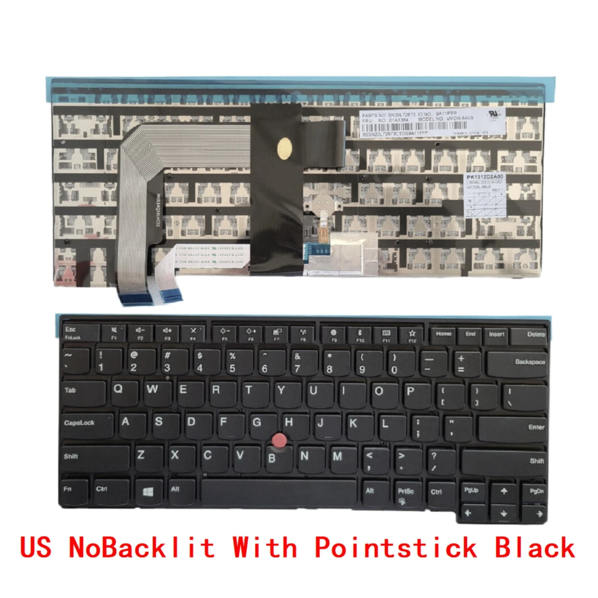 New US Russian Spanish Latin Laptop Backlit Keyboard For Lenovo Thinkpad T470S Notebook PC Replacement F10 with Bluetooth Lenovo laptop repair parts