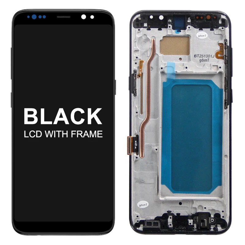 TFT For Samsung Galaxy S8+ G955F Lcd Display Digital Touch Screen S8 Plus Display Screen Assembly Replacement Parts With Frame Samsung phone repair parts