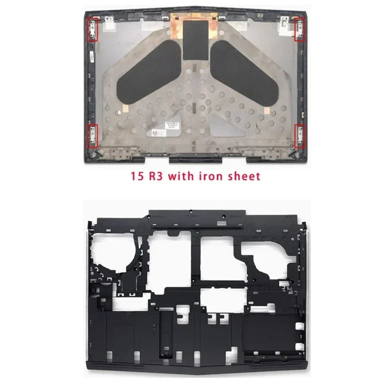 LCD Screen Back Shell, Screen Front Frame Hinge for DELL Alienware 15 R3 R4 Laptop Cover, Palm Rest Bottom Shell ABCDE Cover  Dell Laptop repair parts