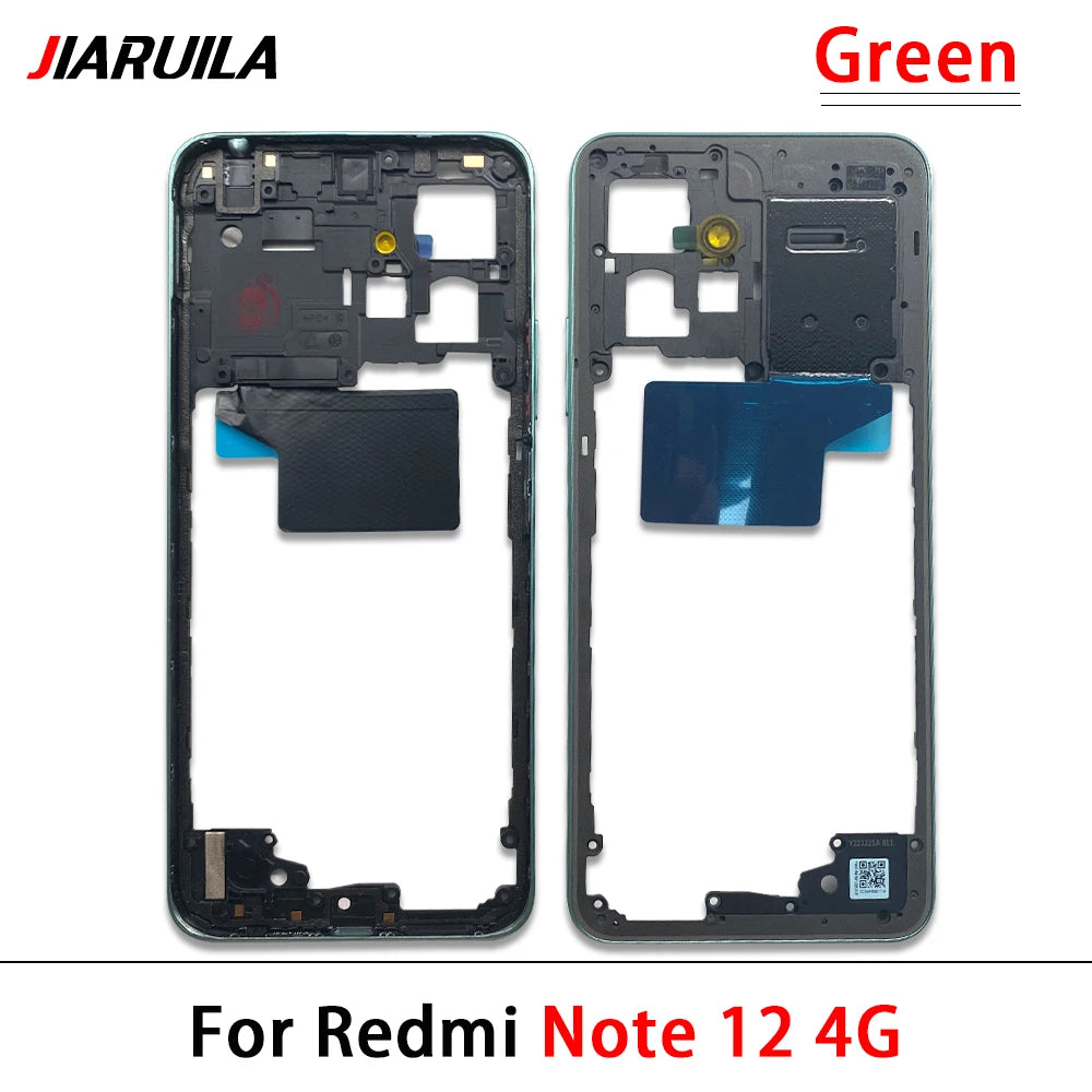 For Xiaomi Redmi Note 12 4G / Note 12 5G / Note 12 Pro 4G 5G / Note 12s Middle Frame Holder Housing Replacement Parts  Xiaomi  Xiao mi phone repair parts