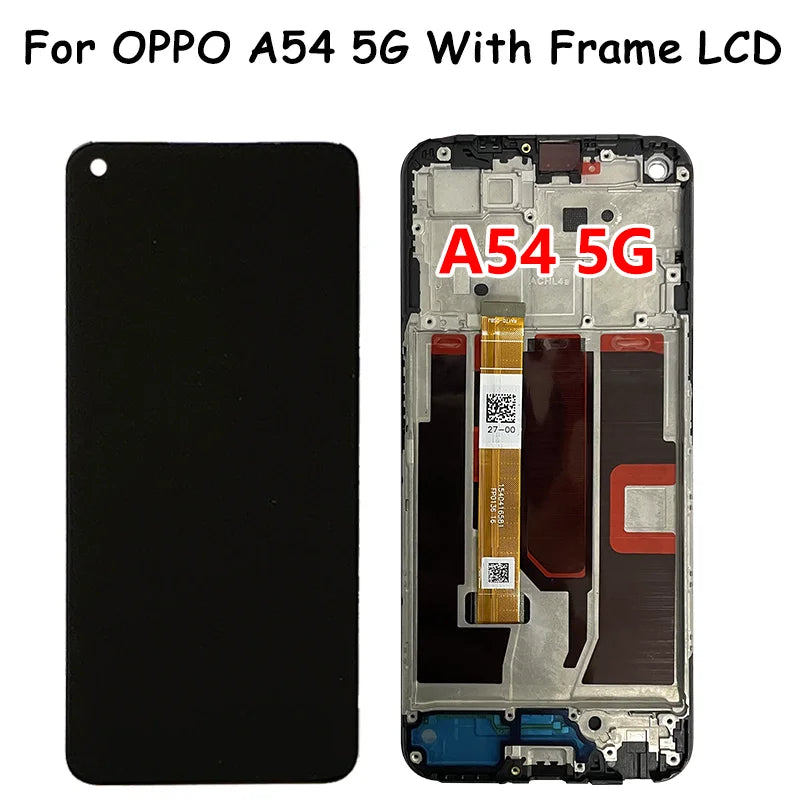 6.5" Screen For OPPO A54 4G/5G LCD CPH2239 CPH2195 OPG02 Display With Frame Touch Panel Digitizer Assembly For OppoA54 LCD Oppo phone repair parts Realme phone repair parts