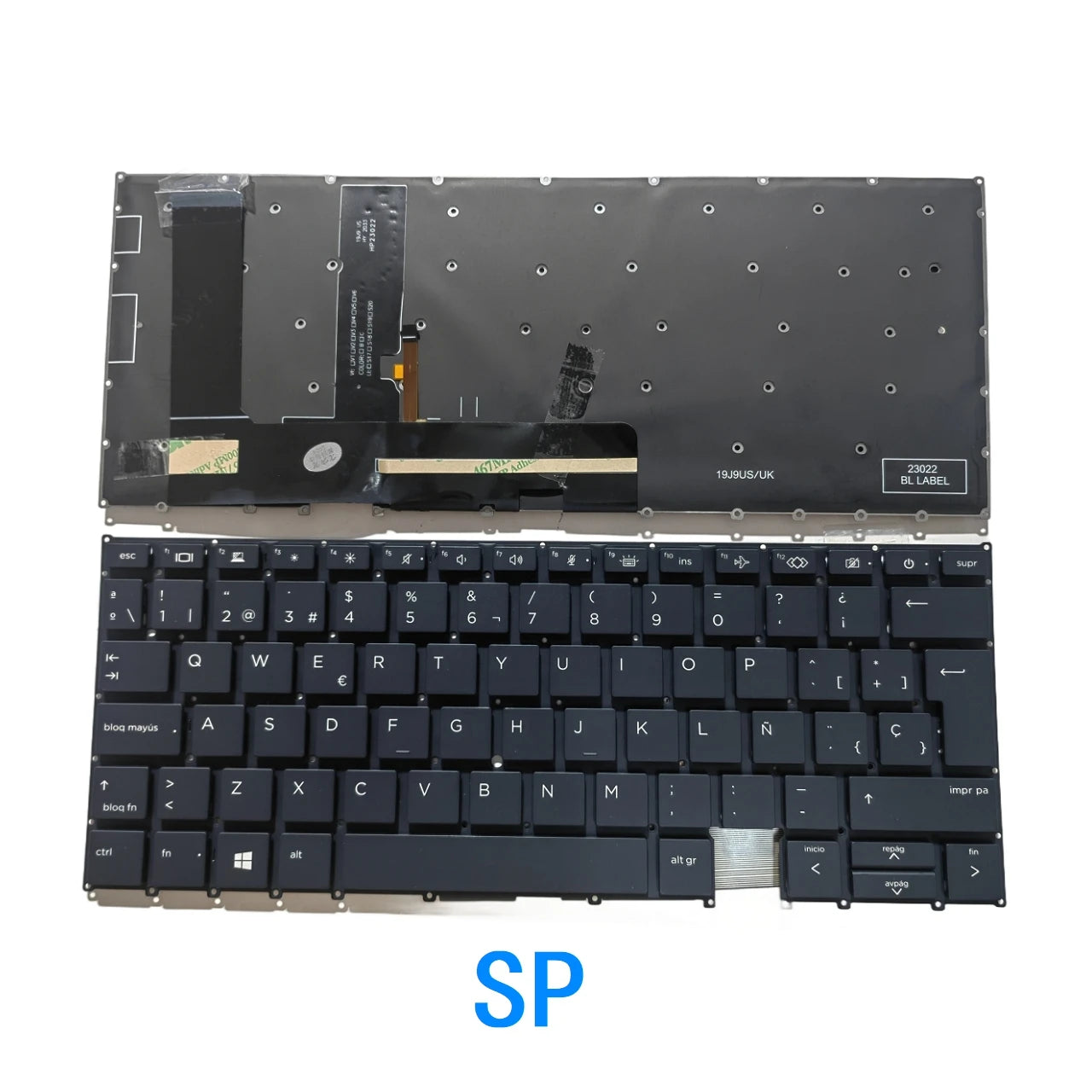 New US Spanish Language  Backlit Keyboard For HP EliteBook x360 1030 G7 1030 G8 Notebook PC Replacement Keyboard  HP laptop repair parts
