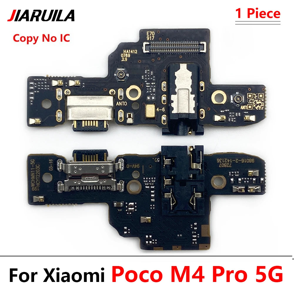 USB Port Charger Dock Connector Charging Board FLex Cable For Xiaomi Poco F1 F2 Pro F3 X3 X4 M3 M4 Pro 4G 5G Mic Microphone  Xiaomi  Xiao mi phone repair parts