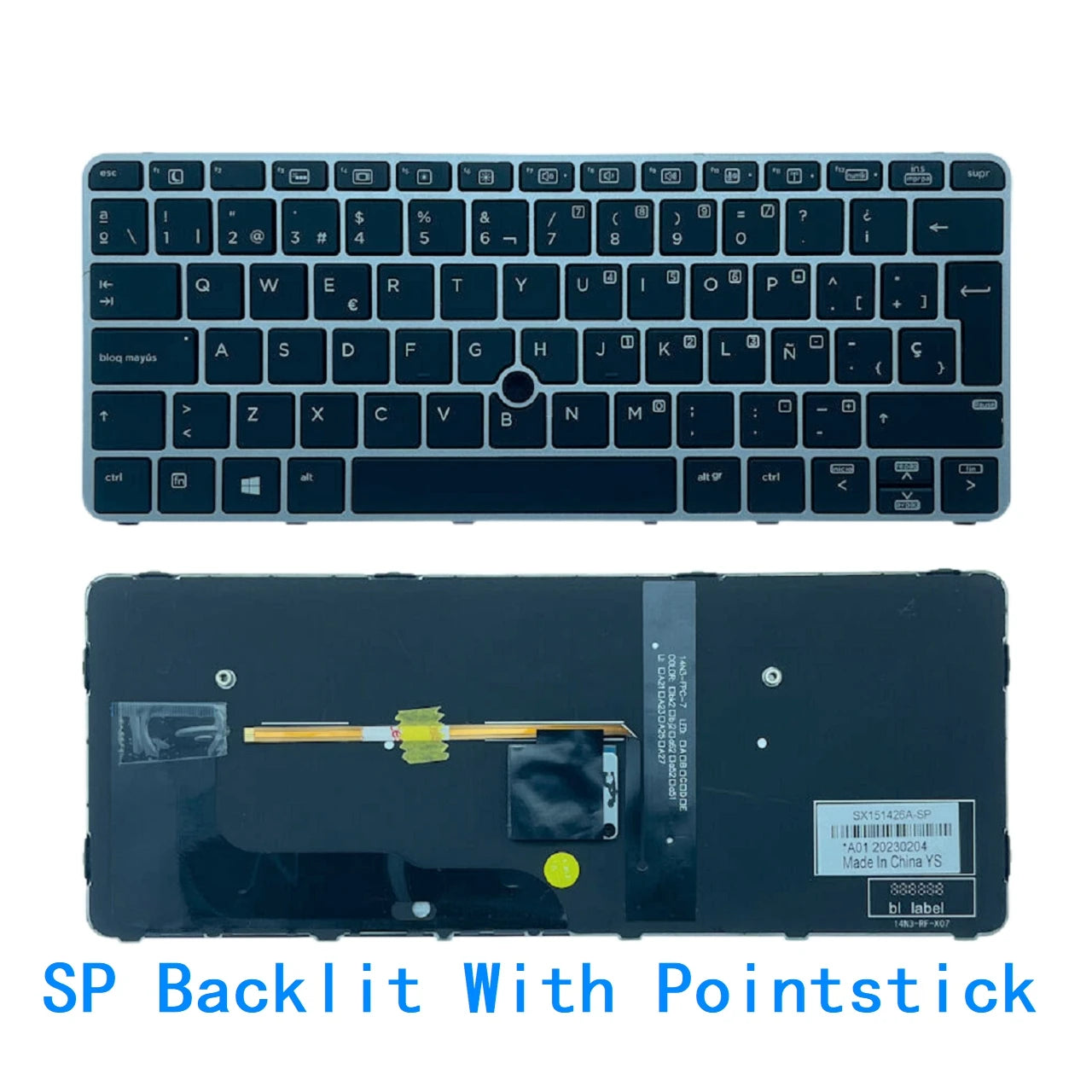 New US Spanish Latin Arab Language  Backlit Keyboard For HP EliteBook 820 G3 820 G4 828 G3 725 G3 725 G4  HP laptop repair parts