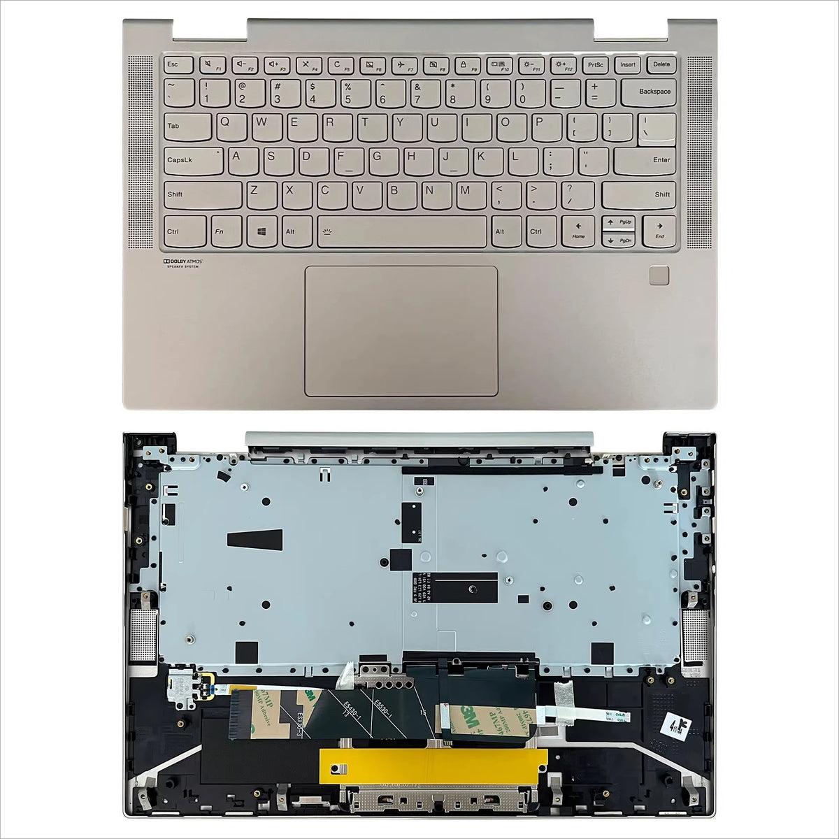 Upper case keyboard for Lenovo Yoga C740-14 C740-14IML   topcase palmrest C shell keyboard cover touchpad assembly Lenovo laptop repair parts