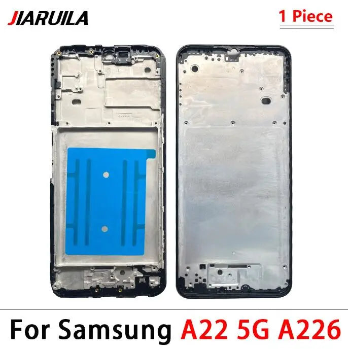 New Front Housing LCD Display Frame For Samsung A02 A02s A12 A22 A32 A52 A52s A72 4G 5G Housing Middle Frame Bezel Plate Cover Samsung phone repair parts