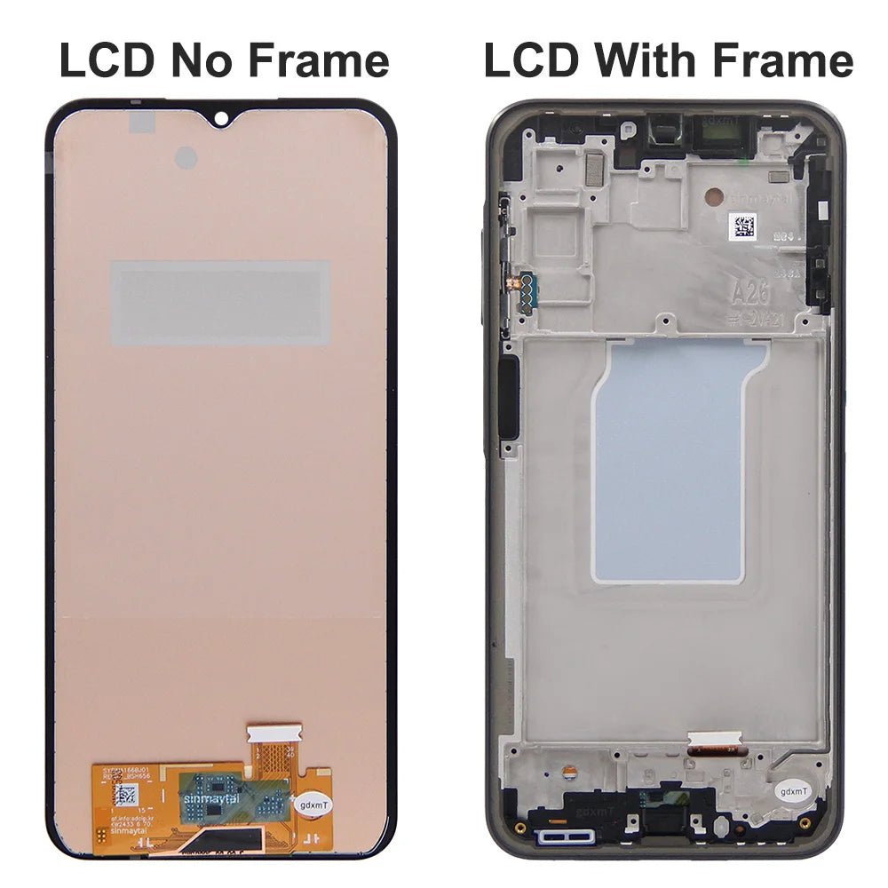 TFT For Samsung Galaxy A26 5G A266B A266E SM-A266B/DS  LCD Touch Screen Digitizer For Samsung A26 5G With Frame Display Samsung phone repair parts