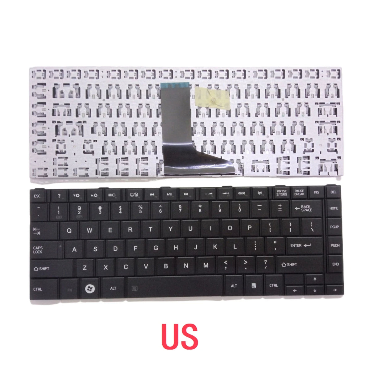 New US Russian Spanish Arab Laptop Keyboard For Toshiba Satellite C800 C800D C805 C840 C840D C845 C845D Notebook PC Replacement