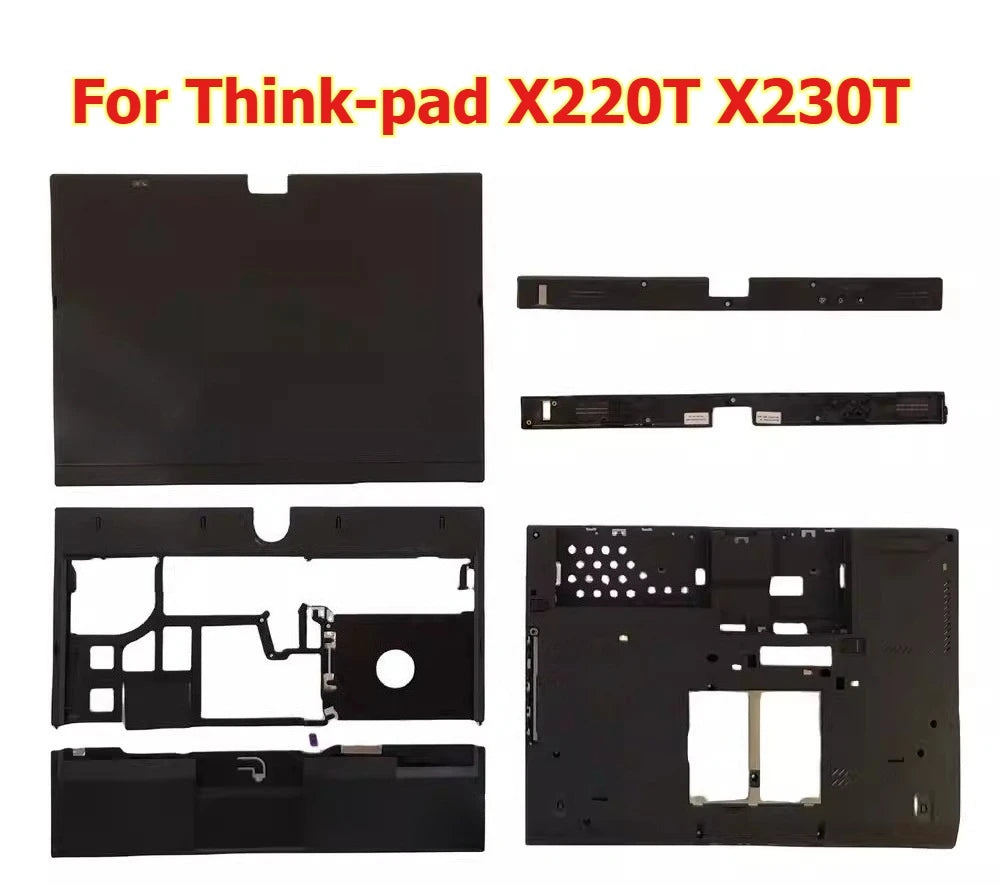 Cover case for Thinkpad X220T X230T upper lcd back housing bezel frame touchpad palmrest topcase shell hinge bottom cover strip Lenovo laptop repair parts