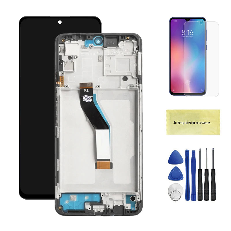 6.6" Poco M4 Pro 5G for Xiaomi Poco M4 Pro 5G 21091116AG MZB0BGVIN Lcd Display Digital Touch Screen Display with Frame Xiaomi phone repair parts